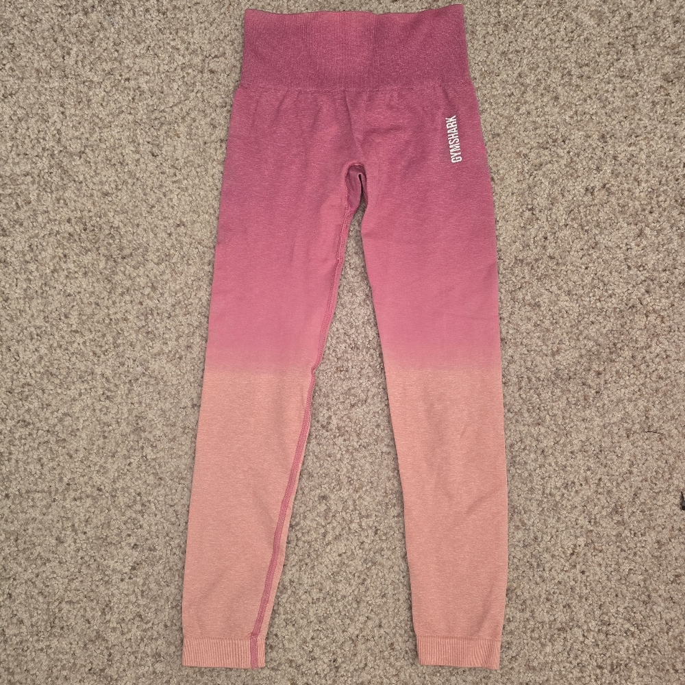 Gymshark Adapt Ombre Seamless - Orange/Pink Marl, size XS - Picture 3 of 5